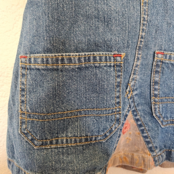Ralph Lauren baby Jean dress overalls 100% Cotton pockets patchwork sz Small EUC - Picture 11 of 13